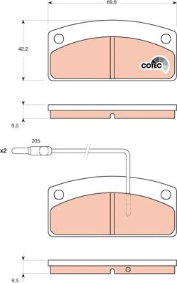 TRW GDB1679 - Kit de plaquettes de frein, frein à disque cwaw.fr