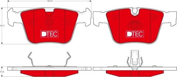 TRW GDB1675DTE - Kit de plaquettes de frein, frein à disque cwaw.fr