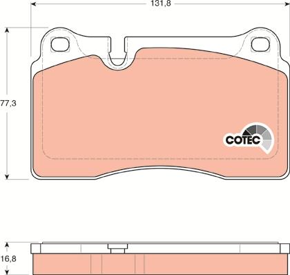 TRW GDB1670 - Kit de plaquettes de frein, frein à disque cwaw.fr