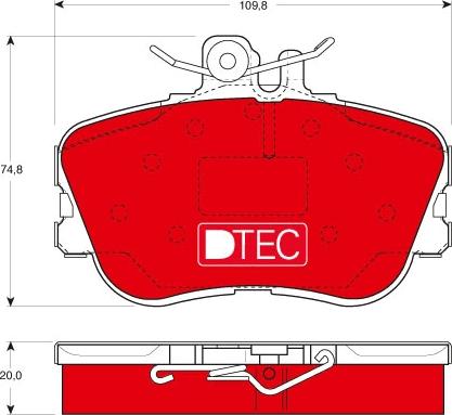 TRW GDB1094DTE - Kit de plaquettes de frein, frein à disque cwaw.fr