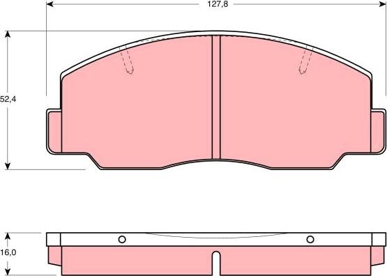 TRW GDB1096 - Kit de plaquettes de frein, frein à disque cwaw.fr