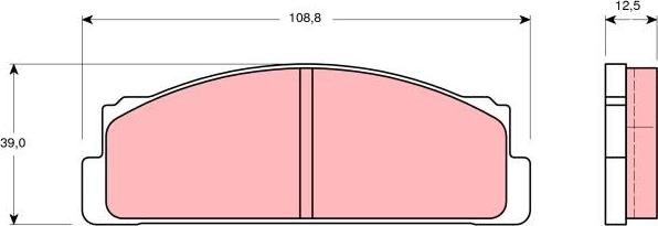 TRW GDB105 - Kit de plaquettes de frein, frein à disque cwaw.fr