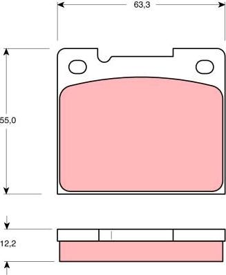 TRW GDB1066 - Kit de plaquettes de frein, frein à disque cwaw.fr