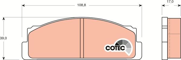 TRW GDB106 - Kit de plaquettes de frein, frein à disque cwaw.fr