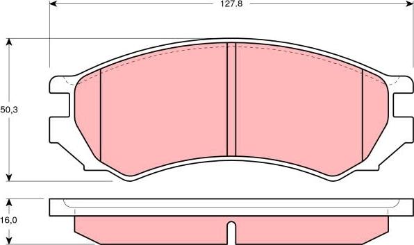 TRW GDB1005DT - Kit de plaquettes de frein, frein à disque cwaw.fr