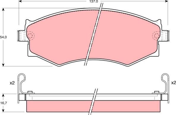 TRW GDB1008DT - Kit de plaquettes de frein, frein à disque cwaw.fr