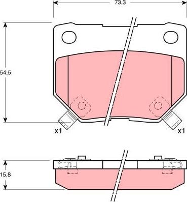 TRW GDB1007DT - Kit de plaquettes de frein, frein à disque cwaw.fr