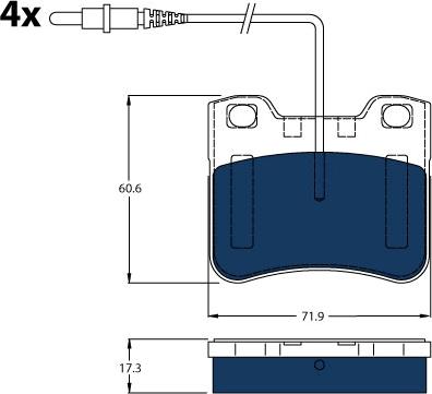 TRW GDB1031BTE - Kit de plaquettes de frein, frein à disque cwaw.fr