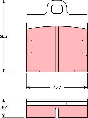 TRW GDB103 - Kit de plaquettes de frein, frein à disque cwaw.fr