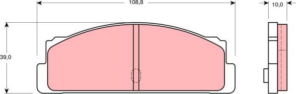 TRW GDB107 - Kit de plaquettes de frein, frein à disque cwaw.fr