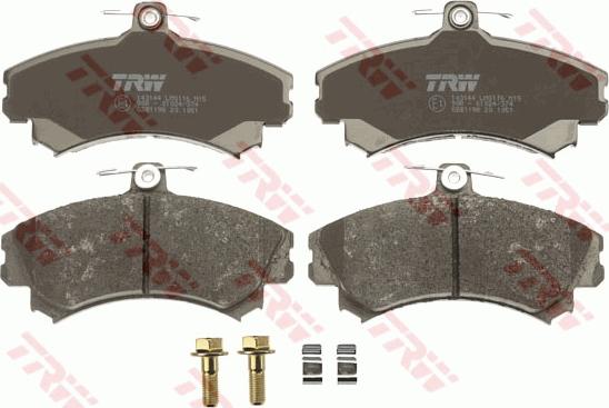 TRW GDB1198 - Kit de plaquettes de frein, frein à disque cwaw.fr