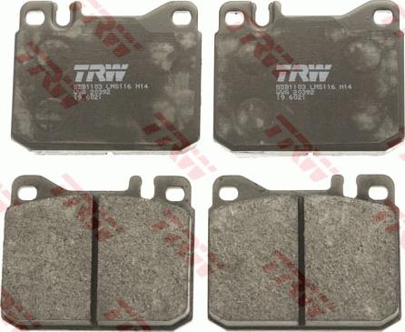 TRW GDB1103 - Kit de plaquettes de frein, frein à disque cwaw.fr