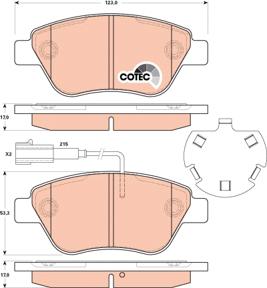 TRW GDB1891 - Kit de plaquettes de frein, frein à disque cwaw.fr