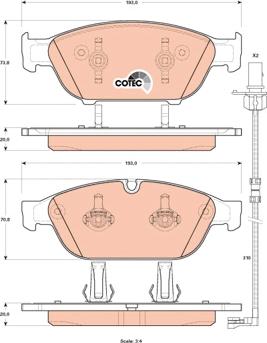 TRW GDB1897 - Kit de plaquettes de frein, frein à disque cwaw.fr