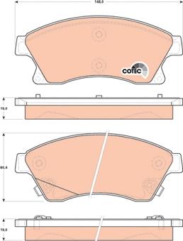 TRW GDB1843 - Kit de plaquettes de frein, frein à disque cwaw.fr