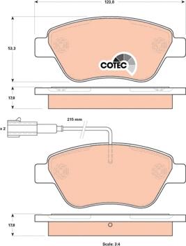 TRW GDB1842 - Kit de plaquettes de frein, frein à disque cwaw.fr