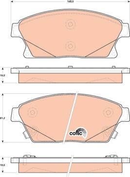 TRW GDB1847 - Kit de plaquettes de frein, frein à disque cwaw.fr