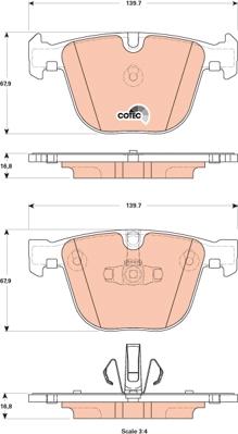 TRW GDB1857 - Kit de plaquettes de frein, frein à disque cwaw.fr