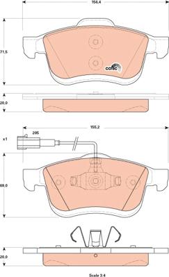 TRW GDB1865 - Kit de plaquettes de frein, frein à disque cwaw.fr