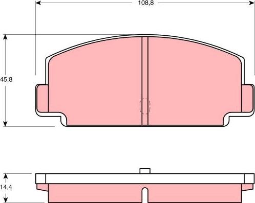 TRW GDB186 - Kit de plaquettes de frein, frein à disque cwaw.fr