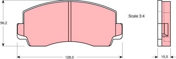 TRW GDB180 - Kit de plaquettes de frein, frein à disque cwaw.fr