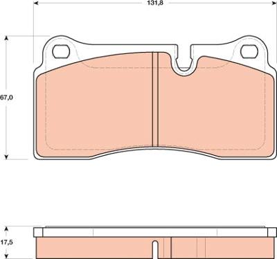 TRW GDB1816 - Kit de plaquettes de frein, frein à disque cwaw.fr