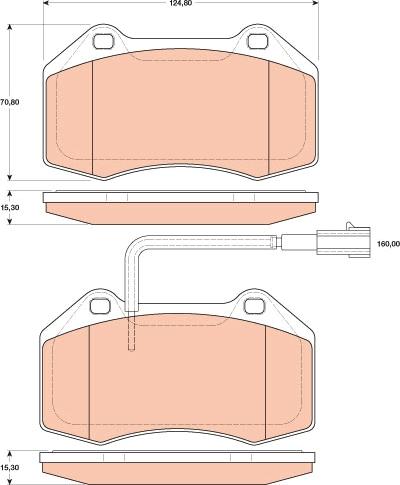 TRW GDB1812 - Kit de plaquettes de frein, frein à disque cwaw.fr