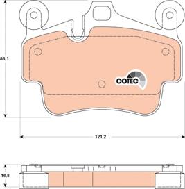 TRW GDB1836 - Kit de plaquettes de frein, frein à disque cwaw.fr