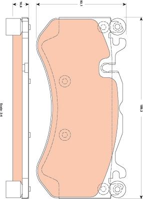 TRW GDB1837 - Kit de plaquettes de frein, frein à disque cwaw.fr