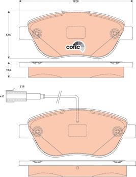 TRW GDB1829 - Kit de plaquettes de frein, frein à disque cwaw.fr