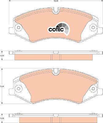 TRW GDB1825 - Kit de plaquettes de frein, frein à disque cwaw.fr