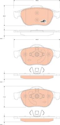 TRW GDB1823 - Kit de plaquettes de frein, frein à disque cwaw.fr