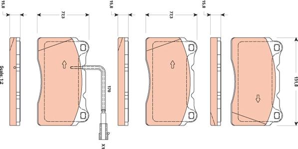 TRW GDB1871 - Kit de plaquettes de frein, frein à disque cwaw.fr