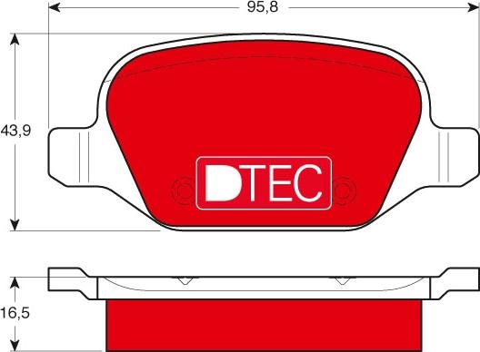 TRW GDB1396DTE - Kit de plaquettes de frein, frein à disque cwaw.fr