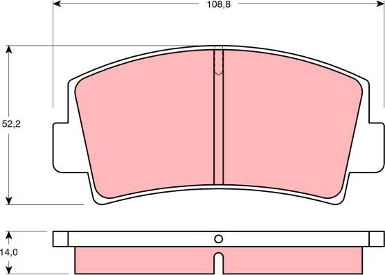 TRW GDB139 - Kit de plaquettes de frein, frein à disque cwaw.fr