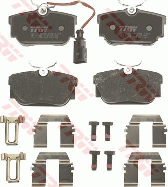 TRW GDB1369 - Kit de plaquettes de frein, frein à disque cwaw.fr