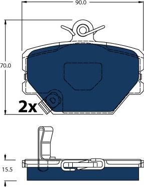 TRW GDB1365BTE - Kit de plaquettes de frein, frein à disque cwaw.fr