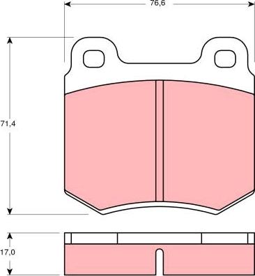 TRW GDB136 - Kit de plaquettes de frein, frein à disque cwaw.fr