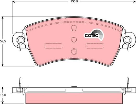 TRW GDB1385 - Kit de plaquettes de frein, frein à disque cwaw.fr