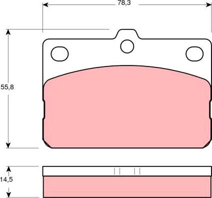 TRW GDB138 - Kit de plaquettes de frein, frein à disque cwaw.fr