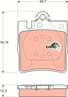 TRW GDB1334 - Kit de plaquettes de frein, frein à disque cwaw.fr