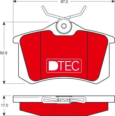 TRW GDB1330DTE - Kit de plaquettes de frein, frein à disque cwaw.fr