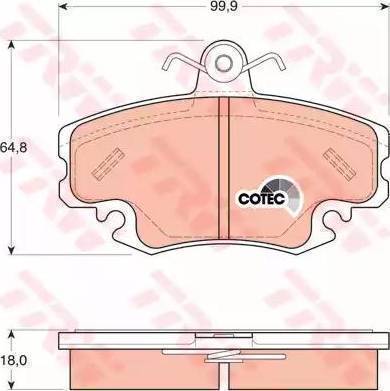 Sangsin Brake SP1243 - Kit de plaquettes de frein, frein à disque cwaw.fr