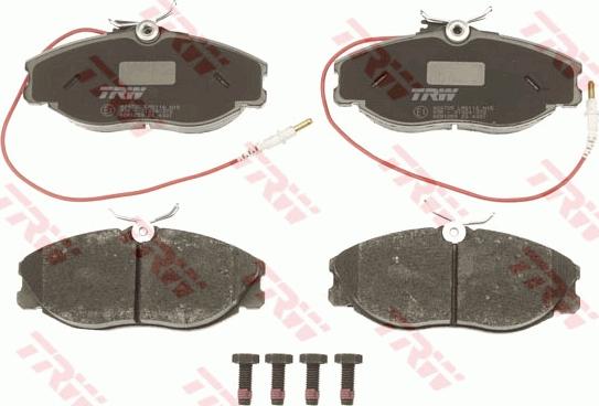 TRW GDB1259 - Kit de plaquettes de frein, frein à disque cwaw.fr