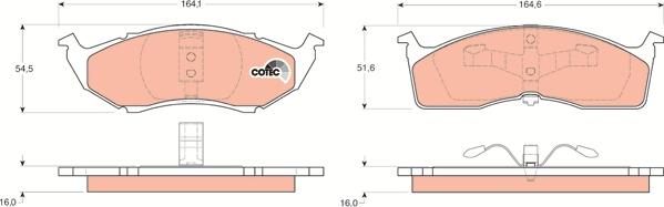 TRW GDB1236DT - Kit de plaquettes de frein, frein à disque cwaw.fr