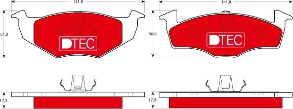 TRW GDB1274DTE - Kit de plaquettes de frein, frein à disque cwaw.fr