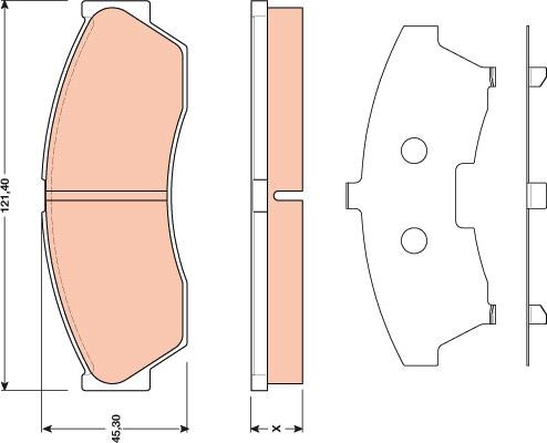 TRW GDB1796 - Kit de plaquettes de frein, frein à disque cwaw.fr