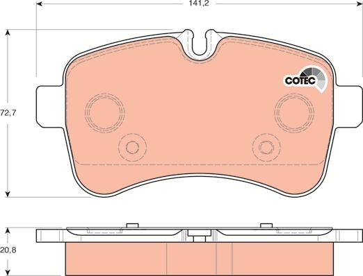 TRW GDB1748 - Kit de plaquettes de frein, frein à disque cwaw.fr