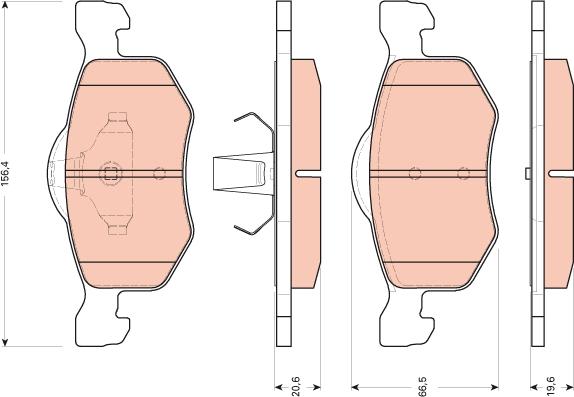 TRW GDB1753 - Kit de plaquettes de frein, frein à disque cwaw.fr