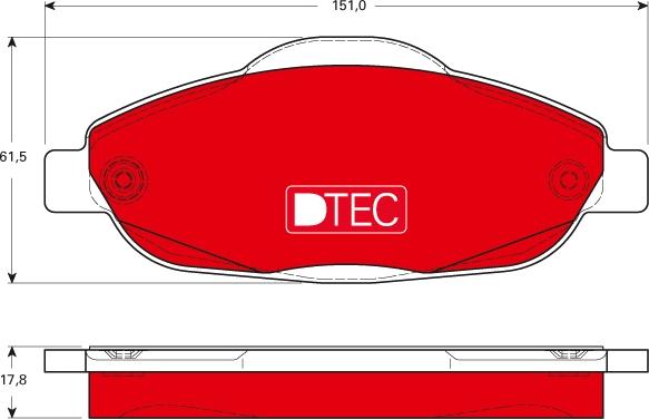 TRW GDB1761DTE - Kit de plaquettes de frein, frein à disque cwaw.fr